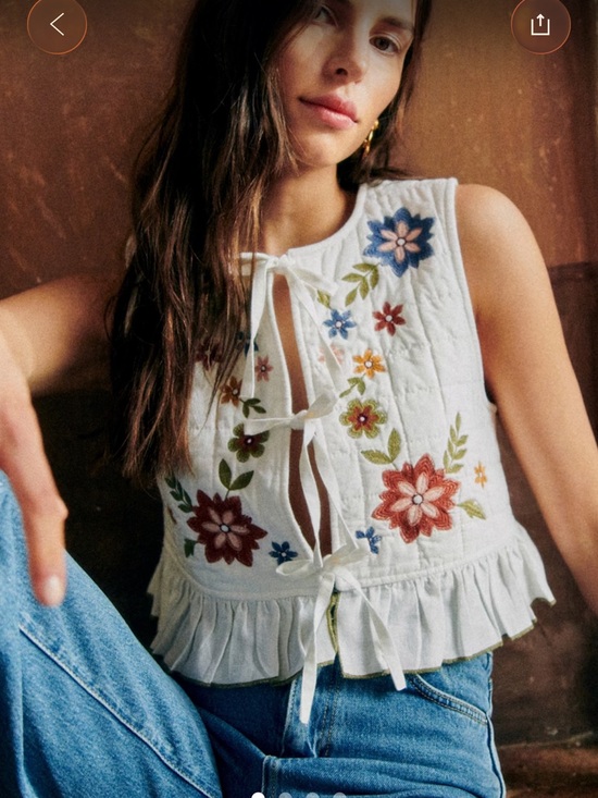 Sezane Tops - NWT Sézane ORANE Jacket/Vest/Top SZ 8 🇫🇷